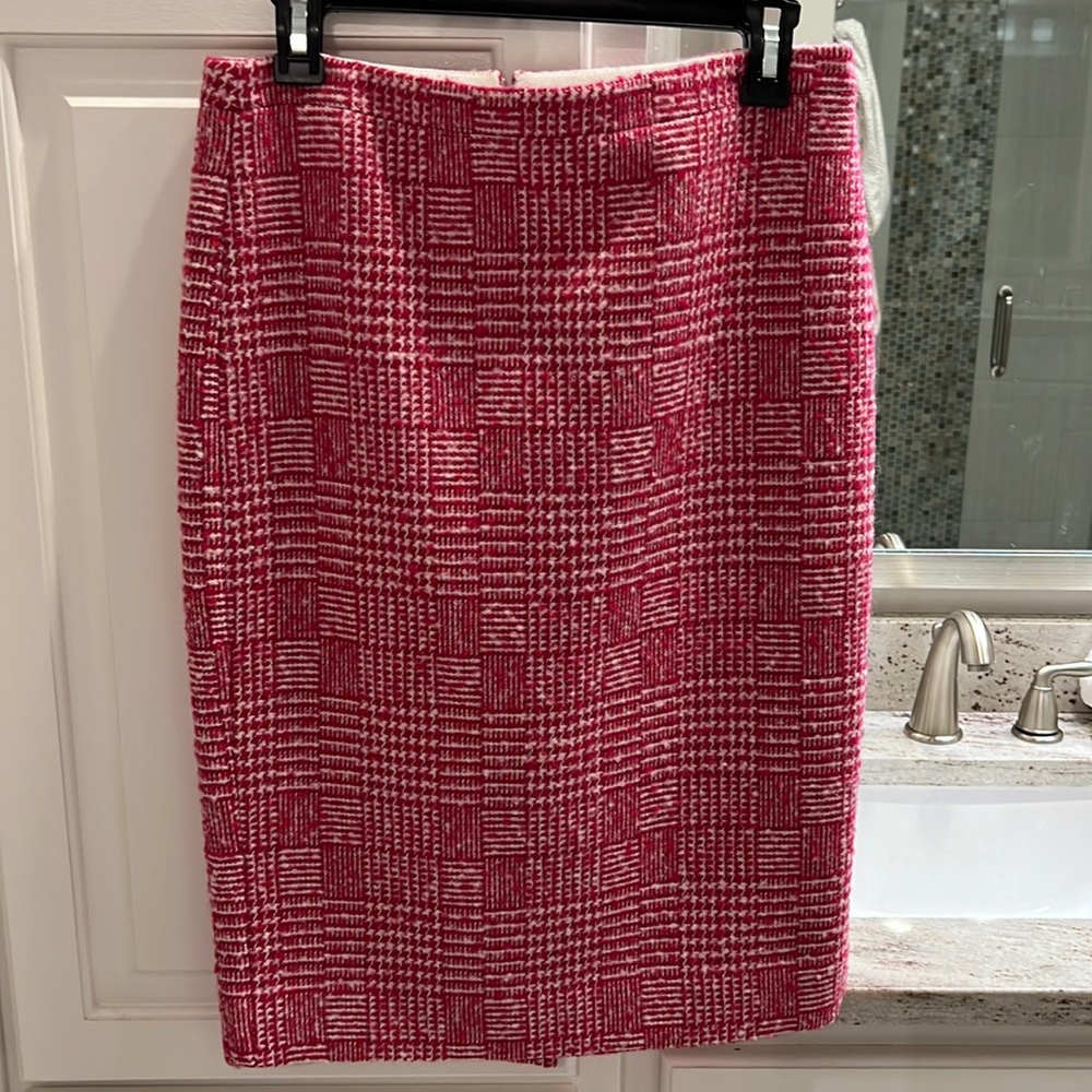 J. Crew size 4 tweed pencil skirt.